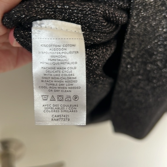 Ann Taylor glitzy wrap top size large - Picture 4 of 4